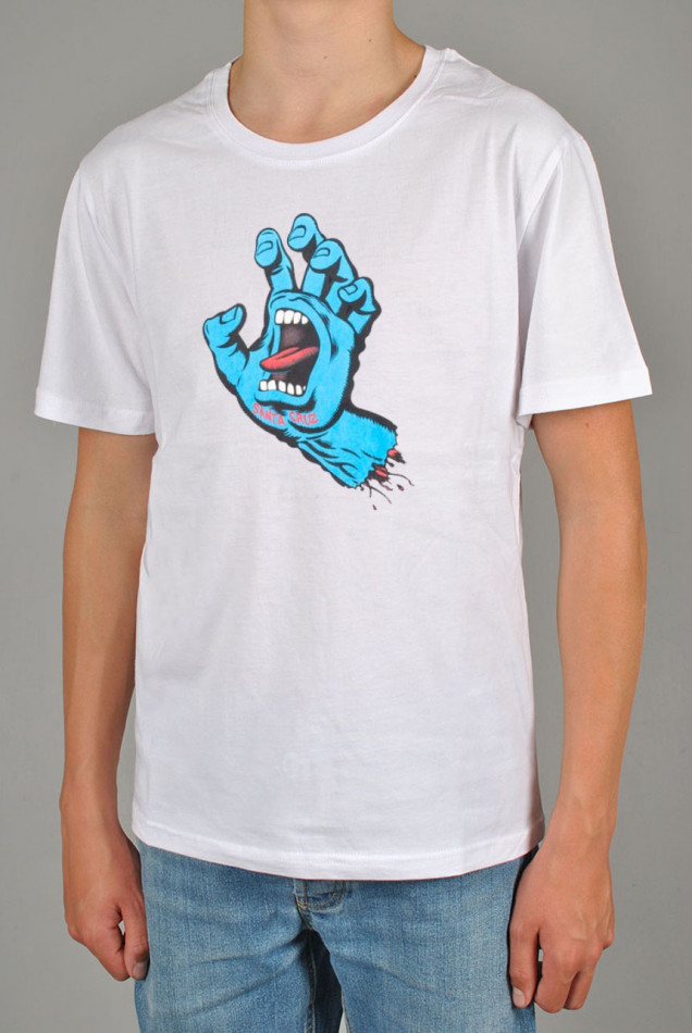 Kids Screaming Hand T-shirt, White