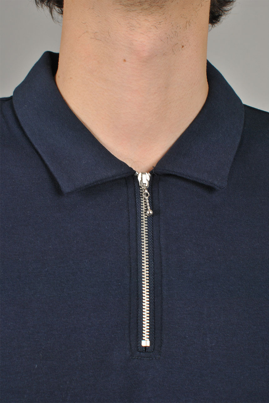 Zipped Overshirt, Navy