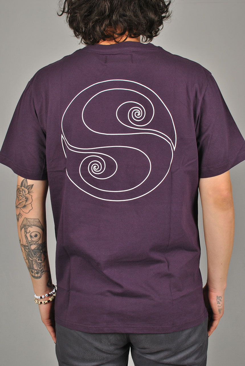 Retro Logo T-shirt, Deep Purple