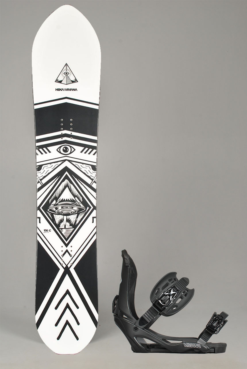 Vega Powder & Binding Snowboard Pakke 156cm
