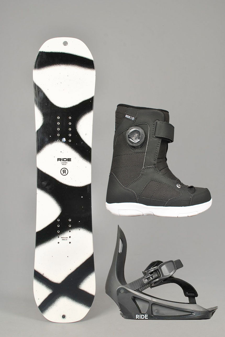 Kids Lowride Snowboardpakke, 4-10 år  Kids Lowride Snowboardpakke, 4-10 år