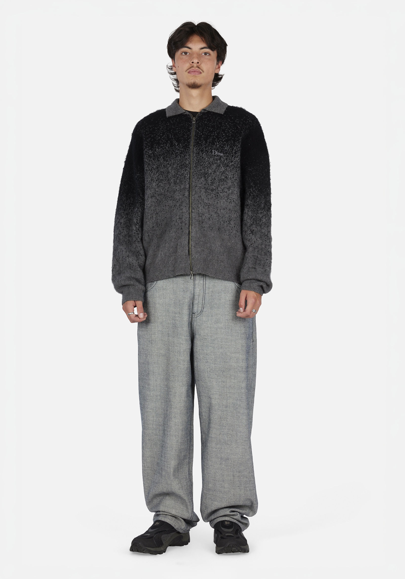 Mohair Double Zip Knit