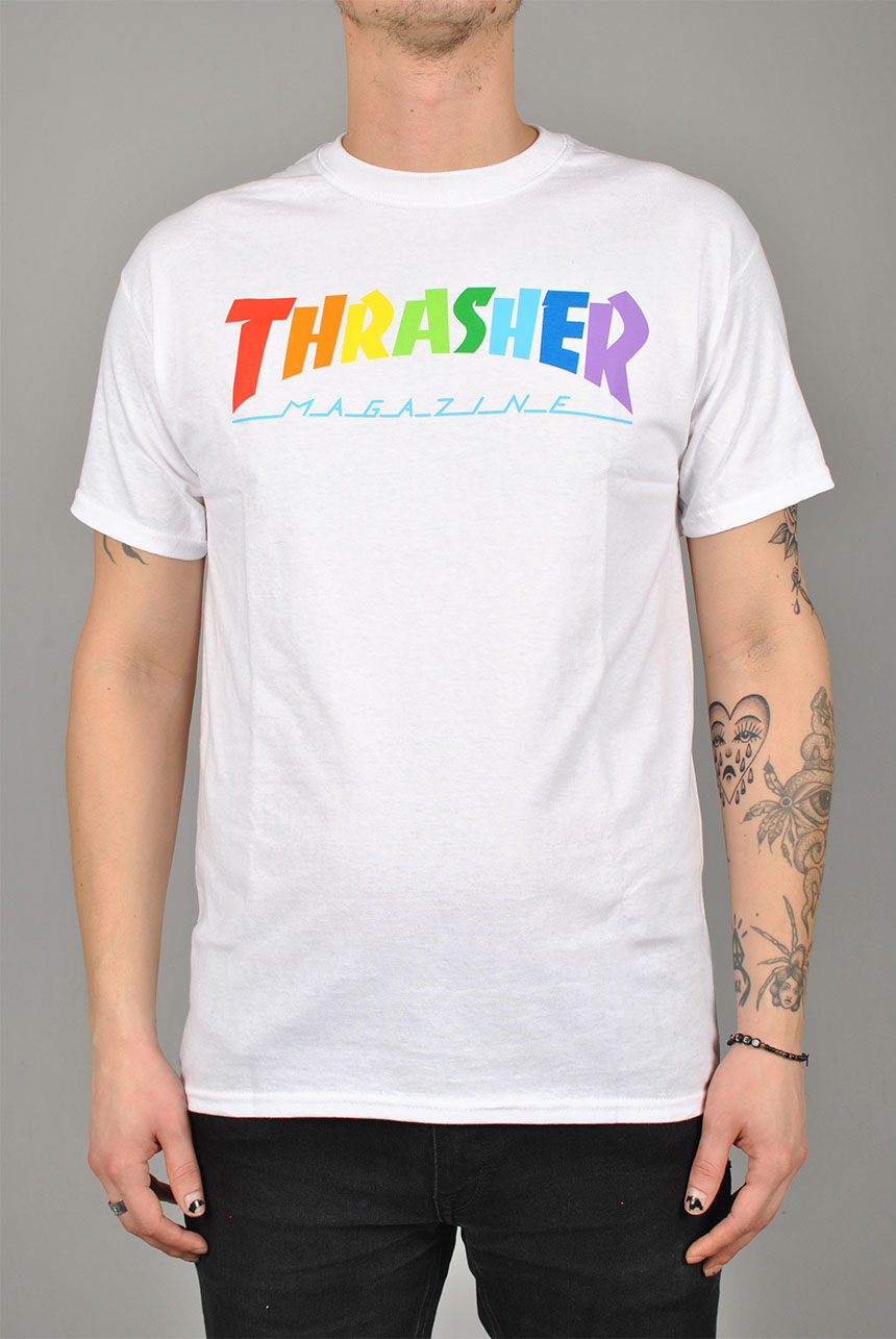 Rainbow Mag T-shirt, White