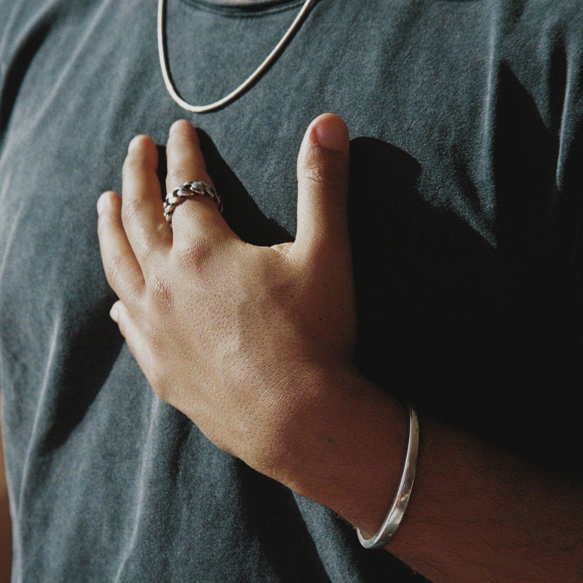 Cuban Ring Plata