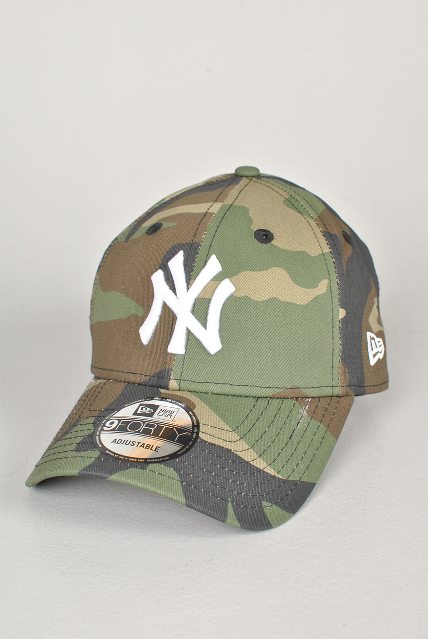 888715924107 MLB NY Yankees 9Forty Adjustable Cap, Camo