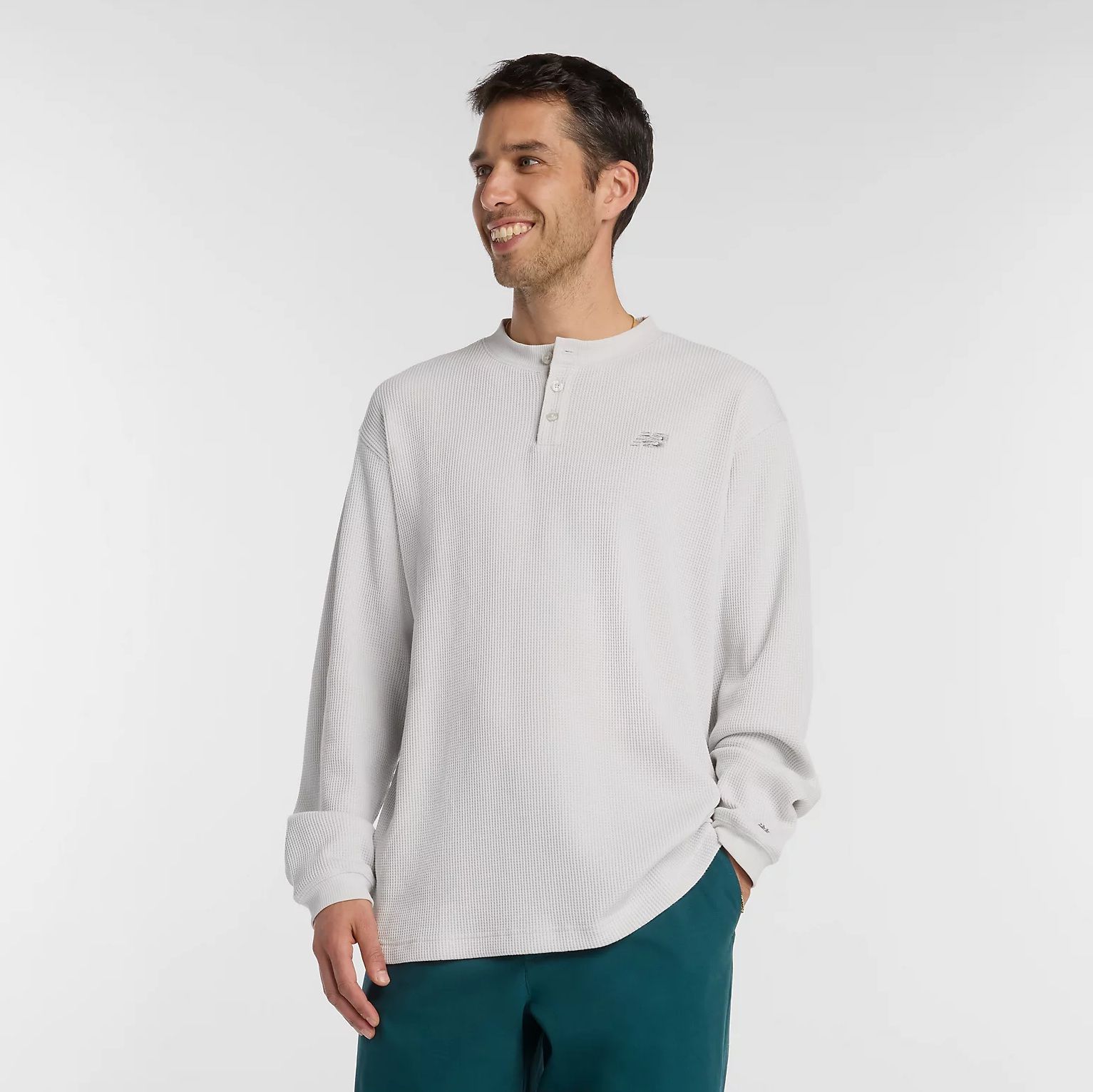 Waffle Knit Longsleeve Henley