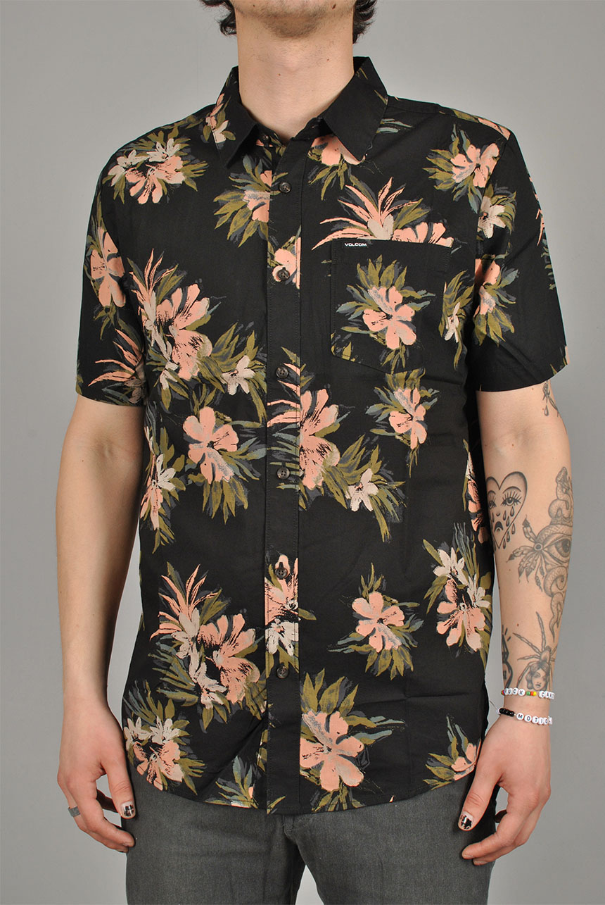 Floral With Cheese Shirt, Black