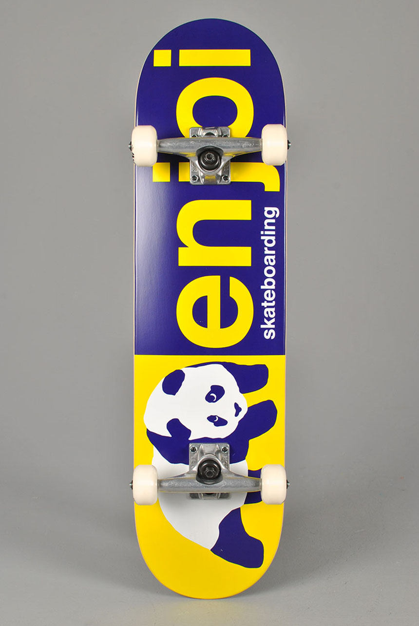 Enjoi Komplett Skateboard Half And Half, Purple 8.0