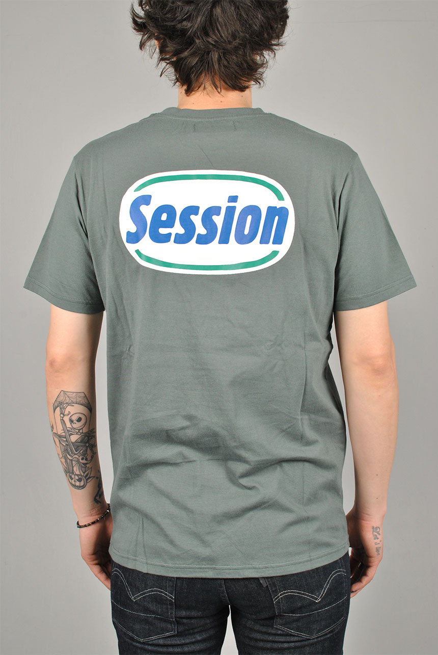 Badge T-shirt, Washed Green