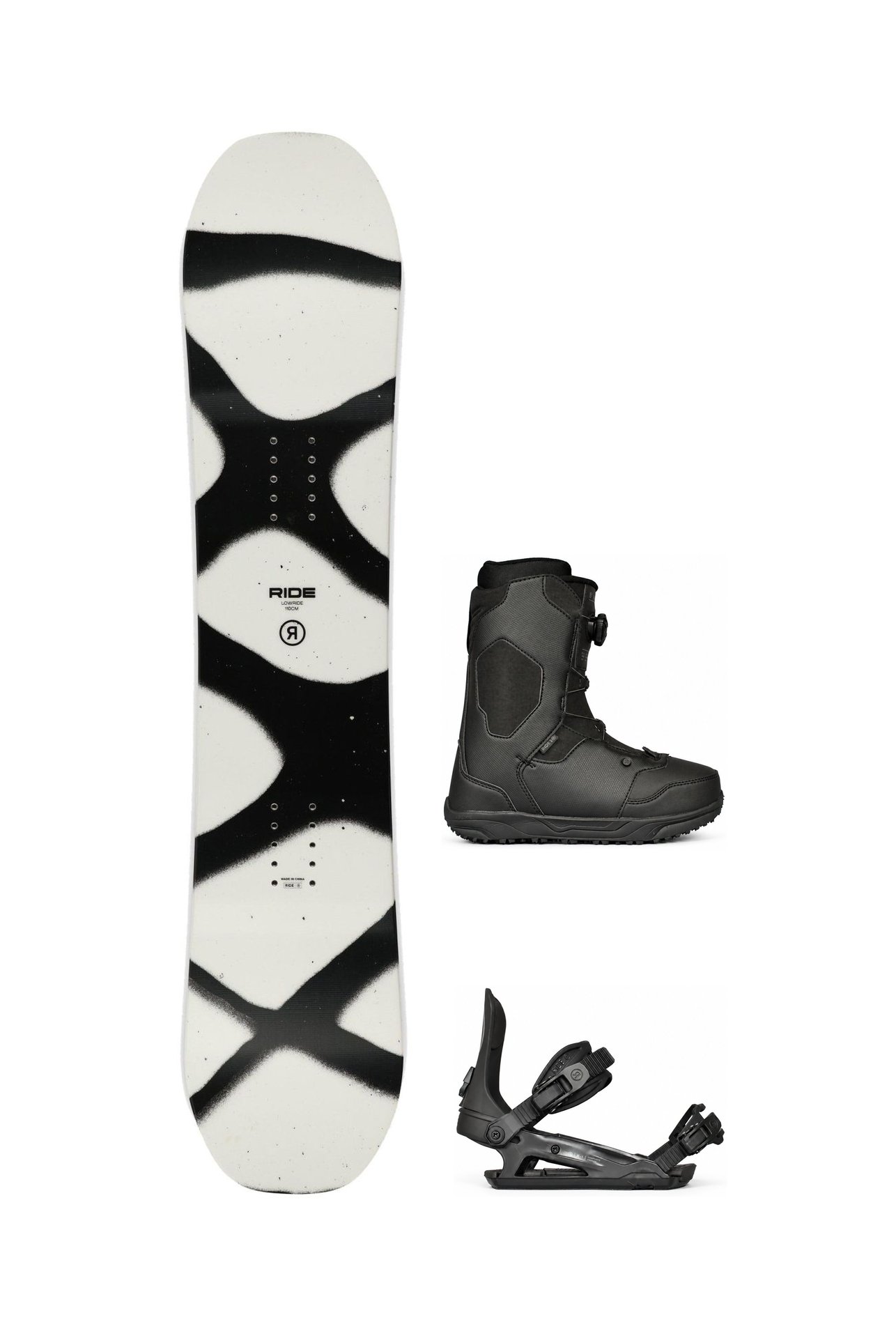 Kids Lowride Snowboardpakke – K1 + Lasso Jr, 6-11 år