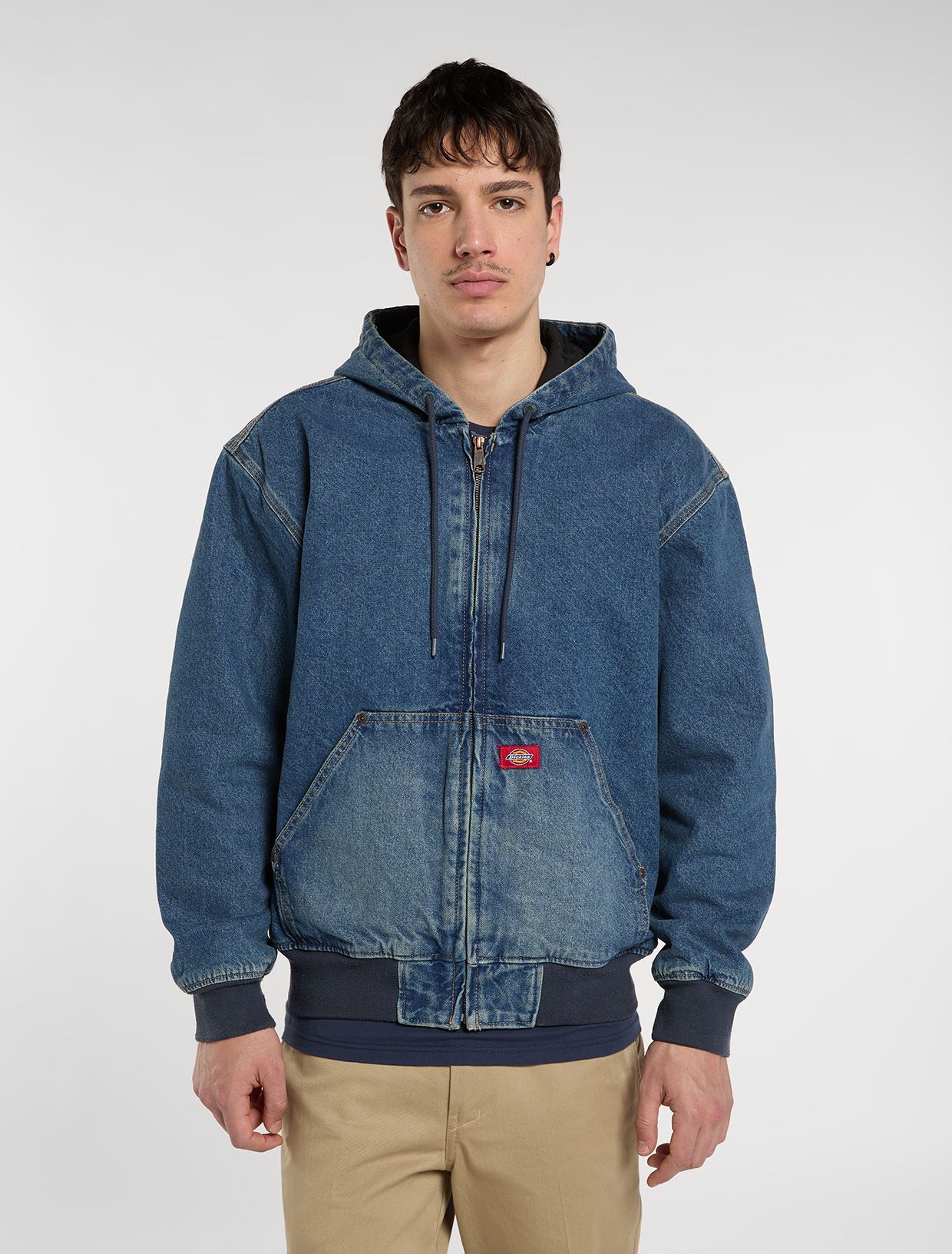 Hilham Lined Denim Hooded Bomber