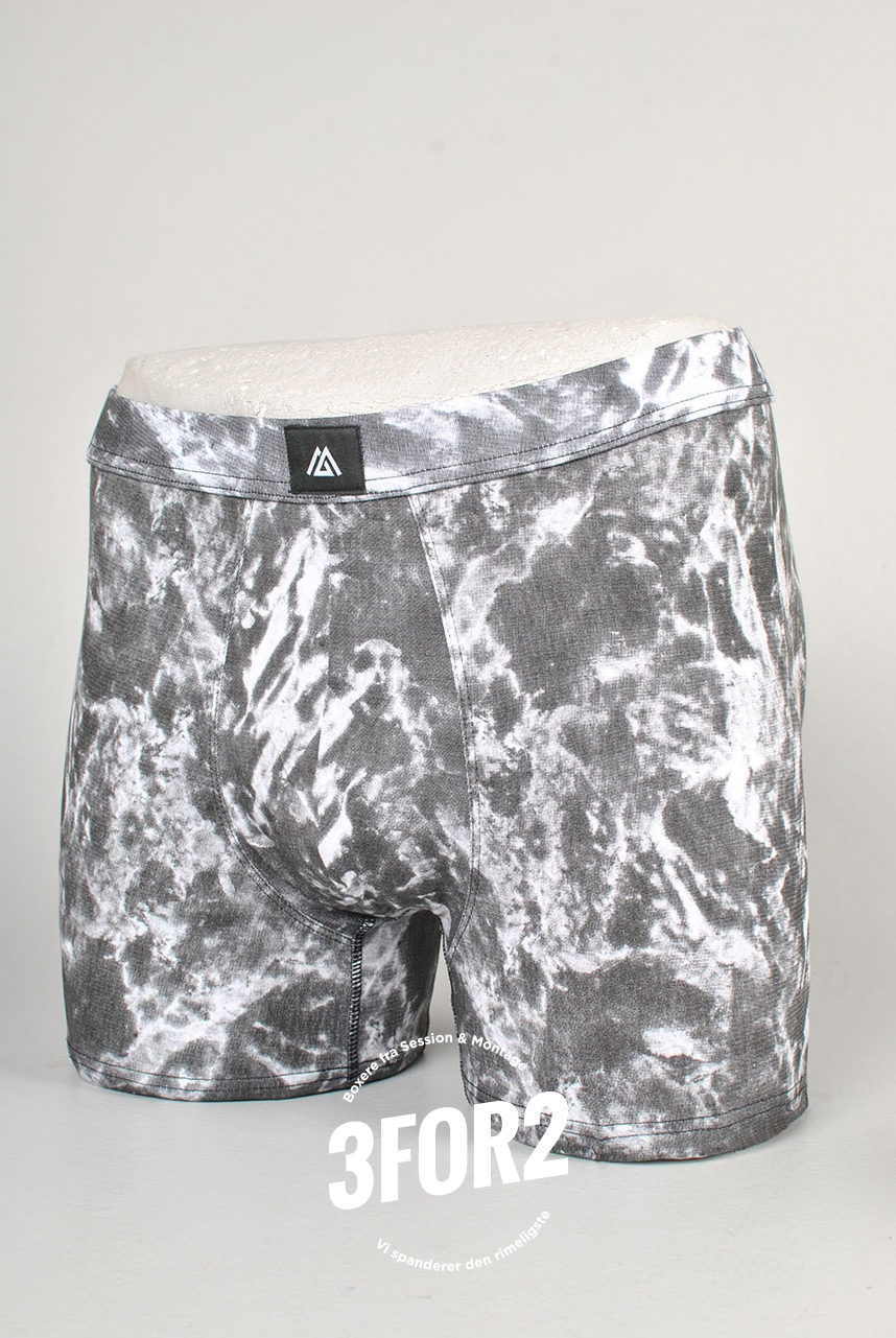 The Printed Boxer Brief, B/W Marble Inverted