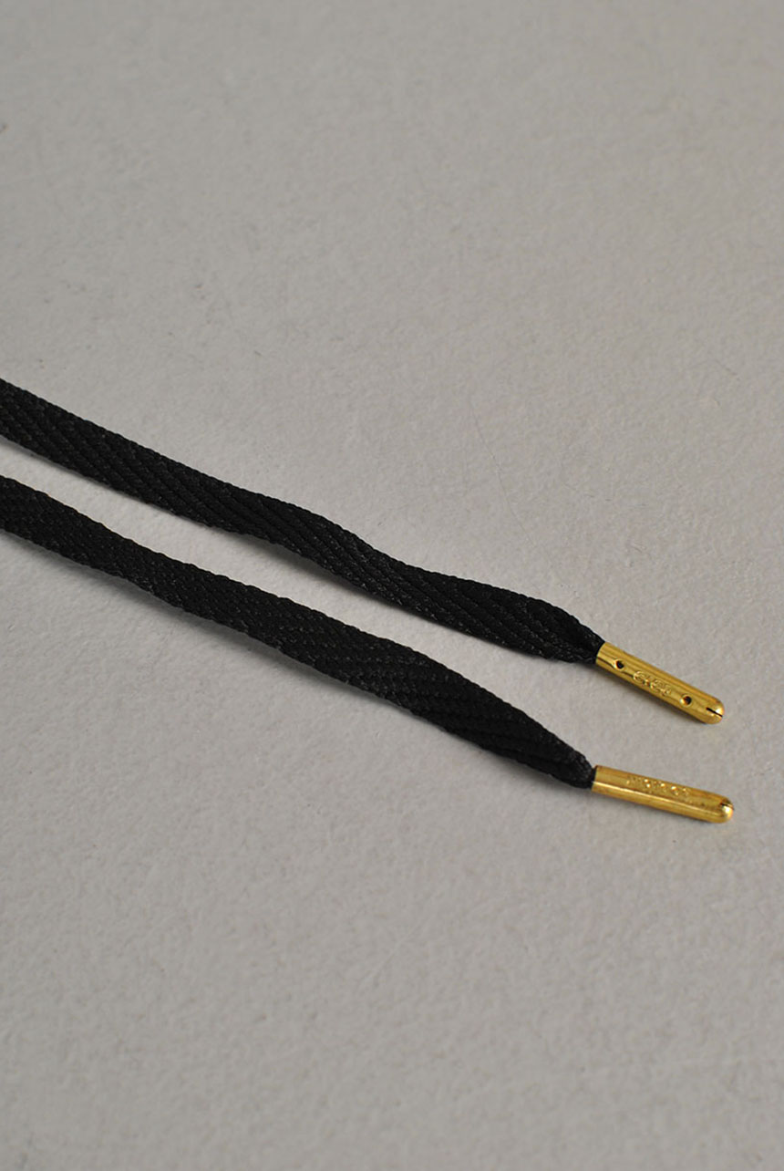 Pre-Treated Flat Laces, Black Pre-Treated Flat Laces, Black