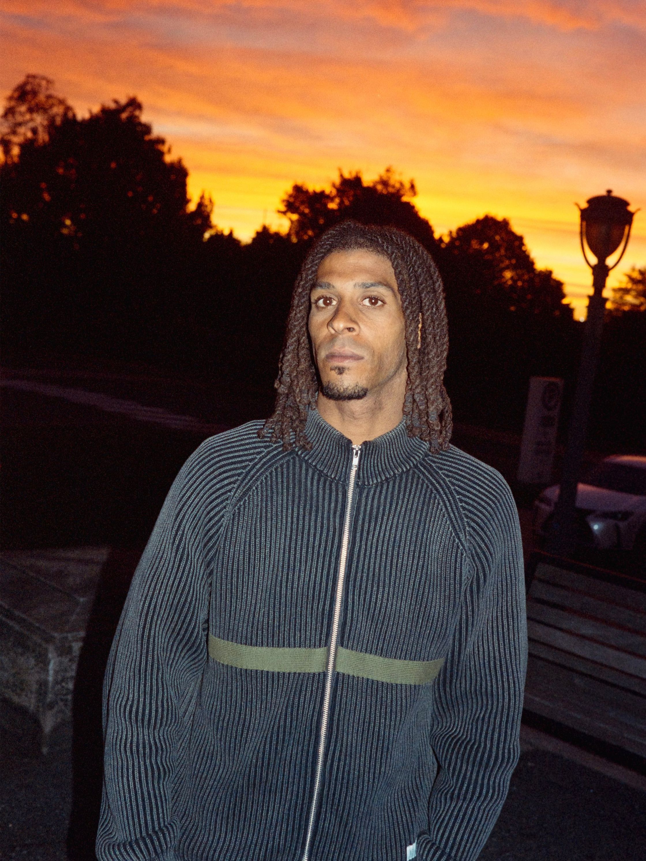 Bleach Zip-Thru Knit