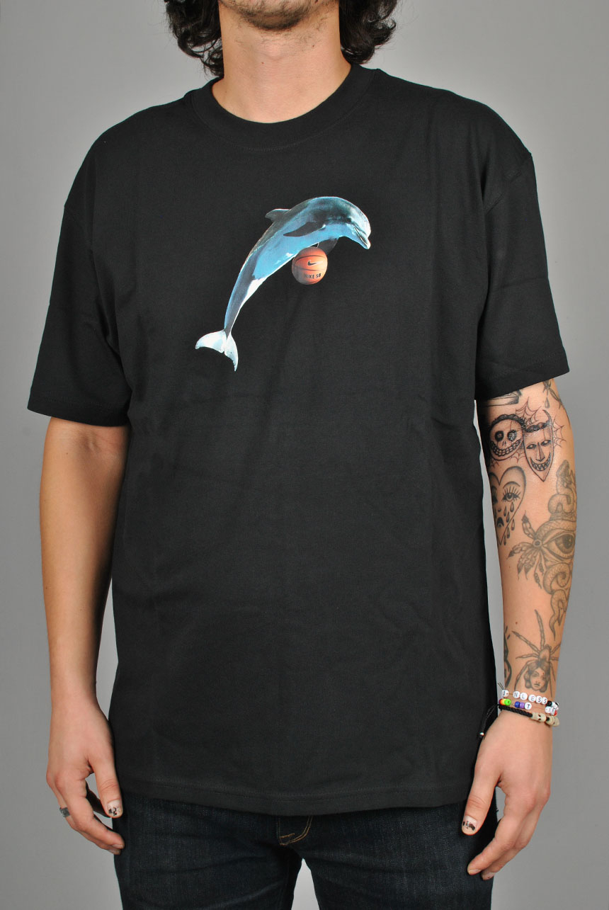 Dolphin Ball T-shirt, Black