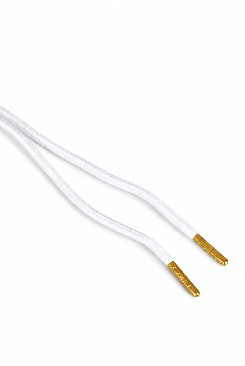 Pre-Treated Round Laces, White