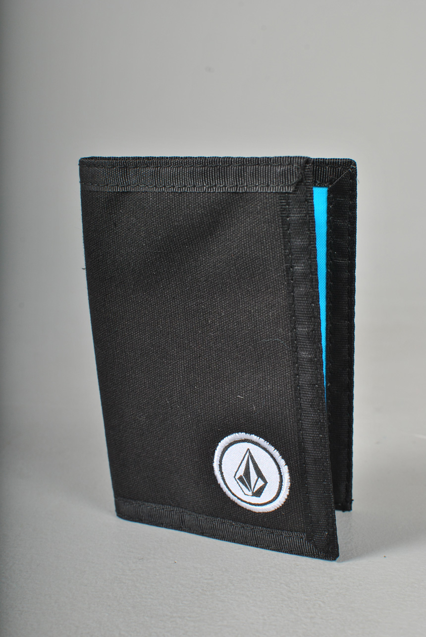 Pivot cloth wallet, black
