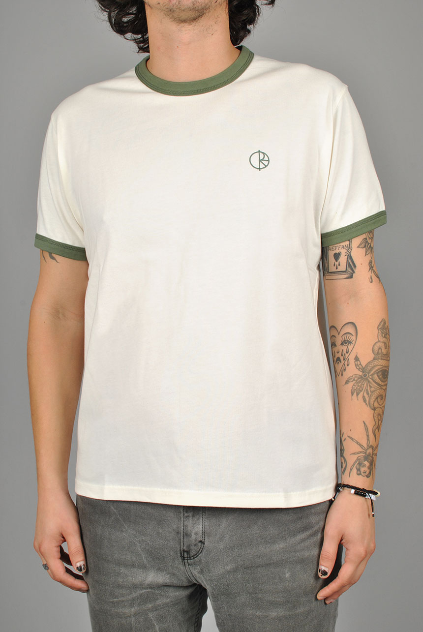 Rios Ringer T-shirt, Cloud White/Khaki