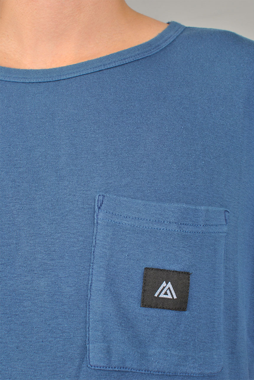 Pocket T-shirt, Coastal Blue