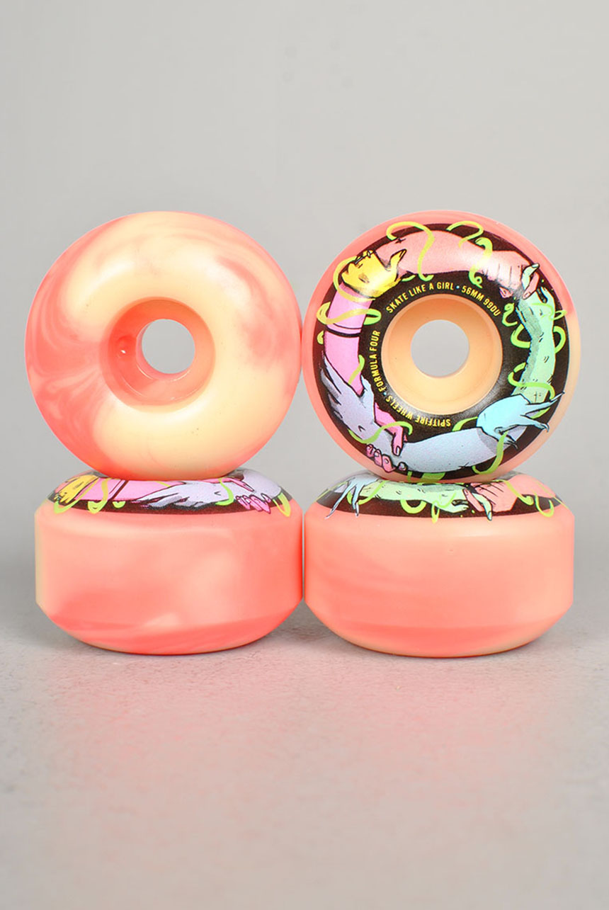 F4 Sk8 Girl Classic Swirl 56mm 99D F4 Sk8 Girl Classic Swirl 56mm 99D