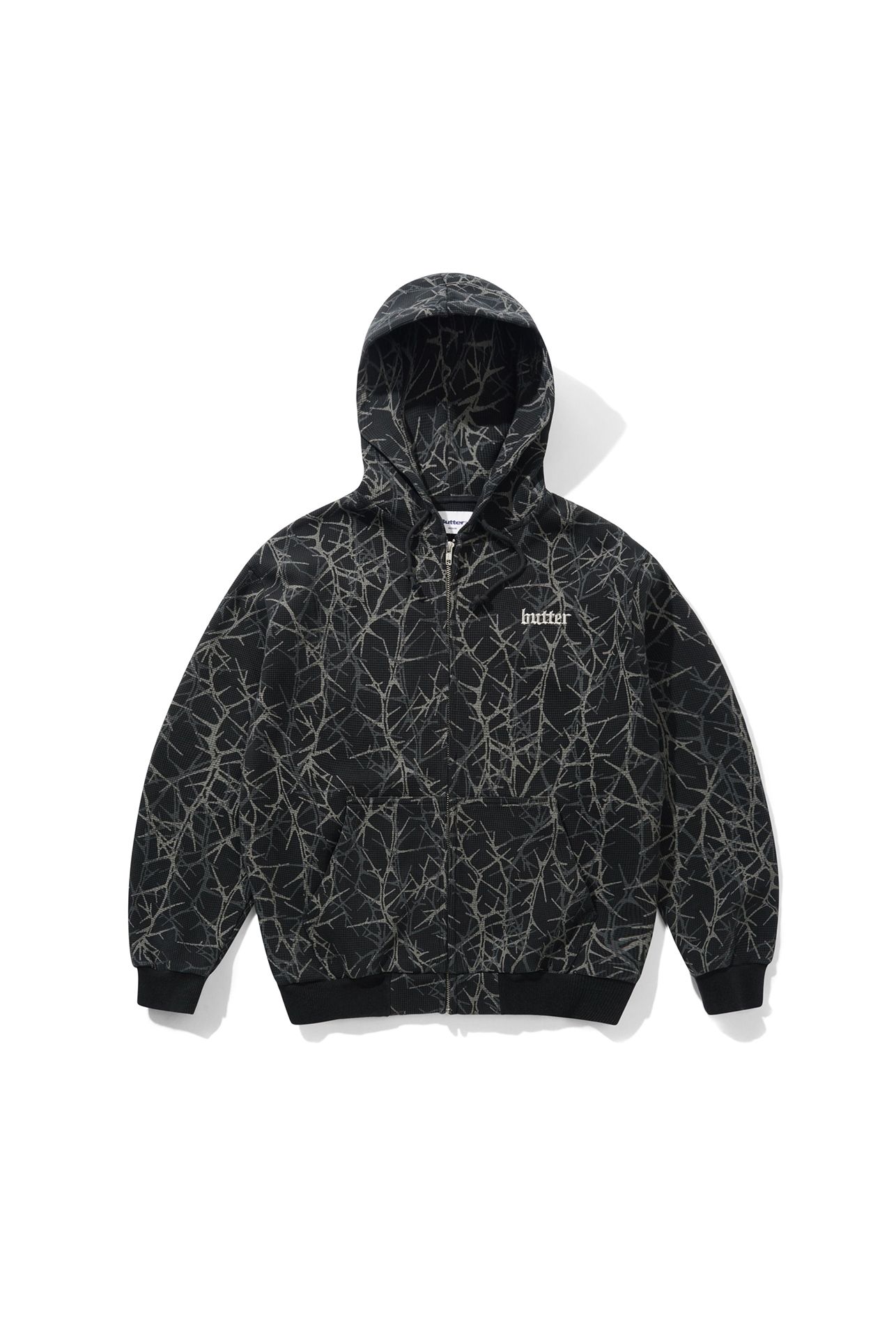 Thorn Camo Waffle Zip-Thru Hood