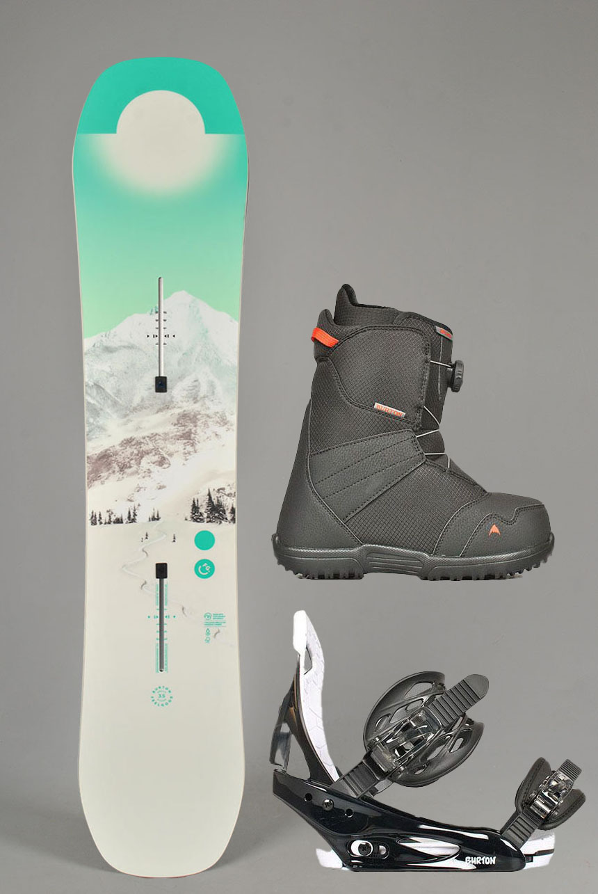 Kids Feelgood Smalls Snowboardpakke , 10-14 år