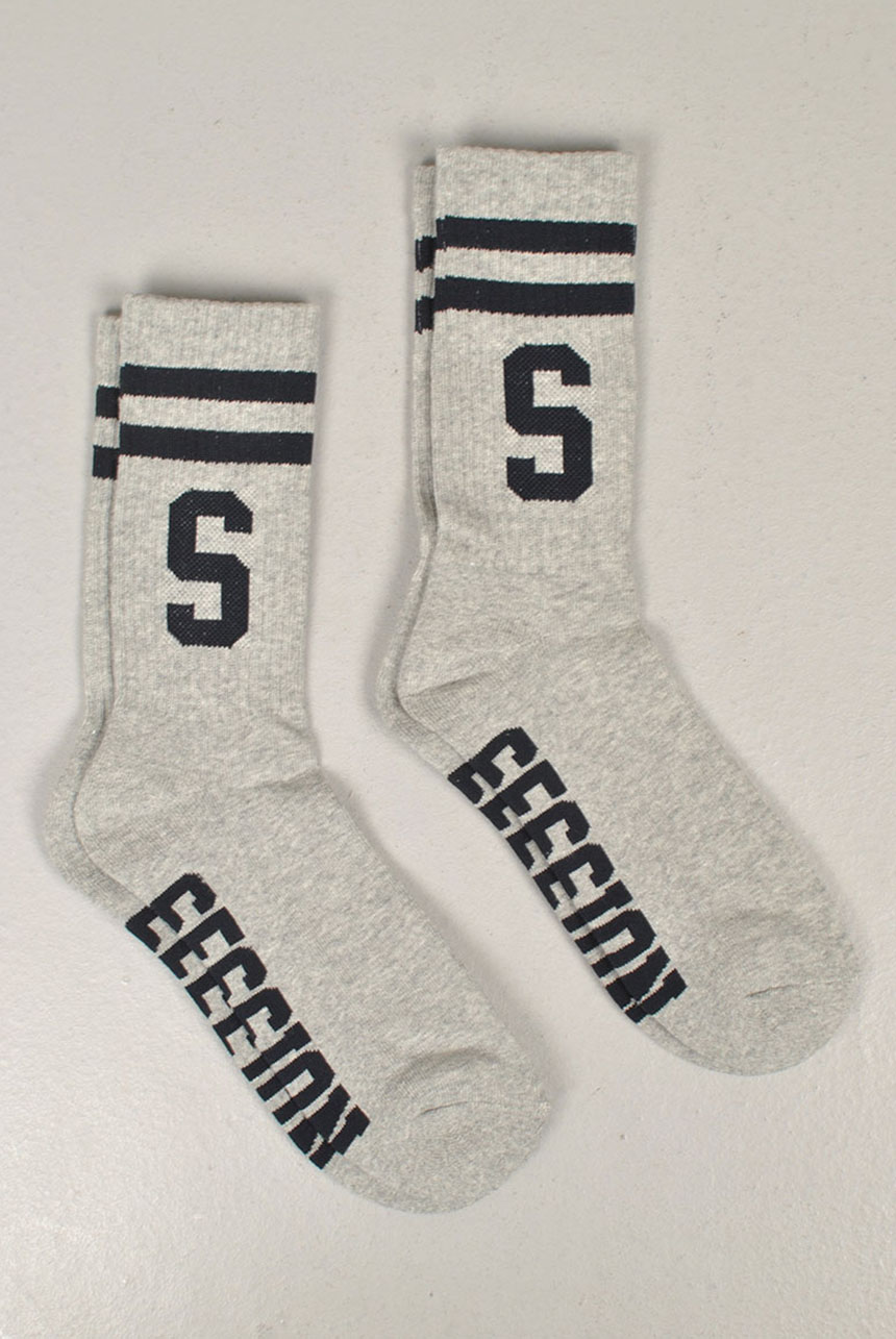 Classic 2-Pack Socks, Grey/Navy