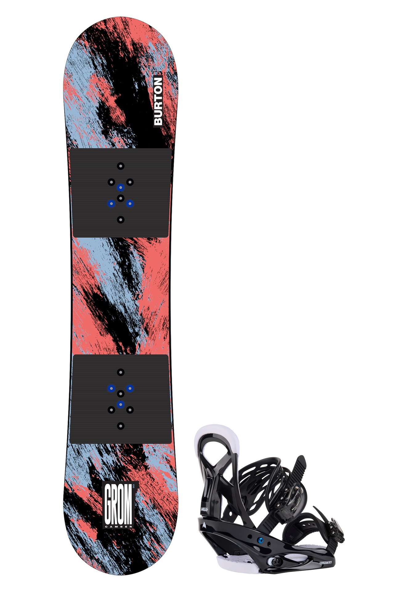 Kids Grom Camber Snowboardpakke, 6-11 år 