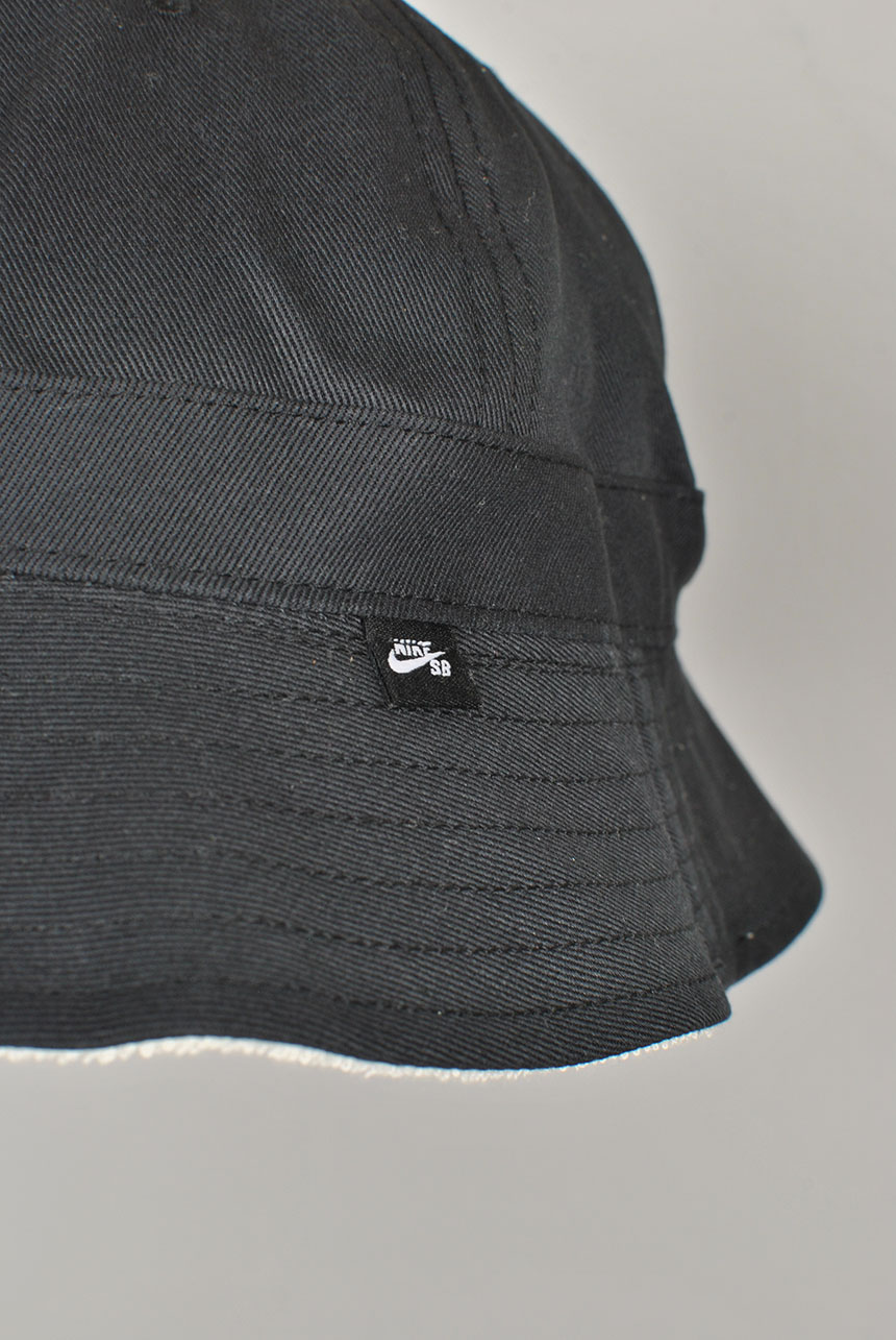 Reversible Bucket Hat, Black/White