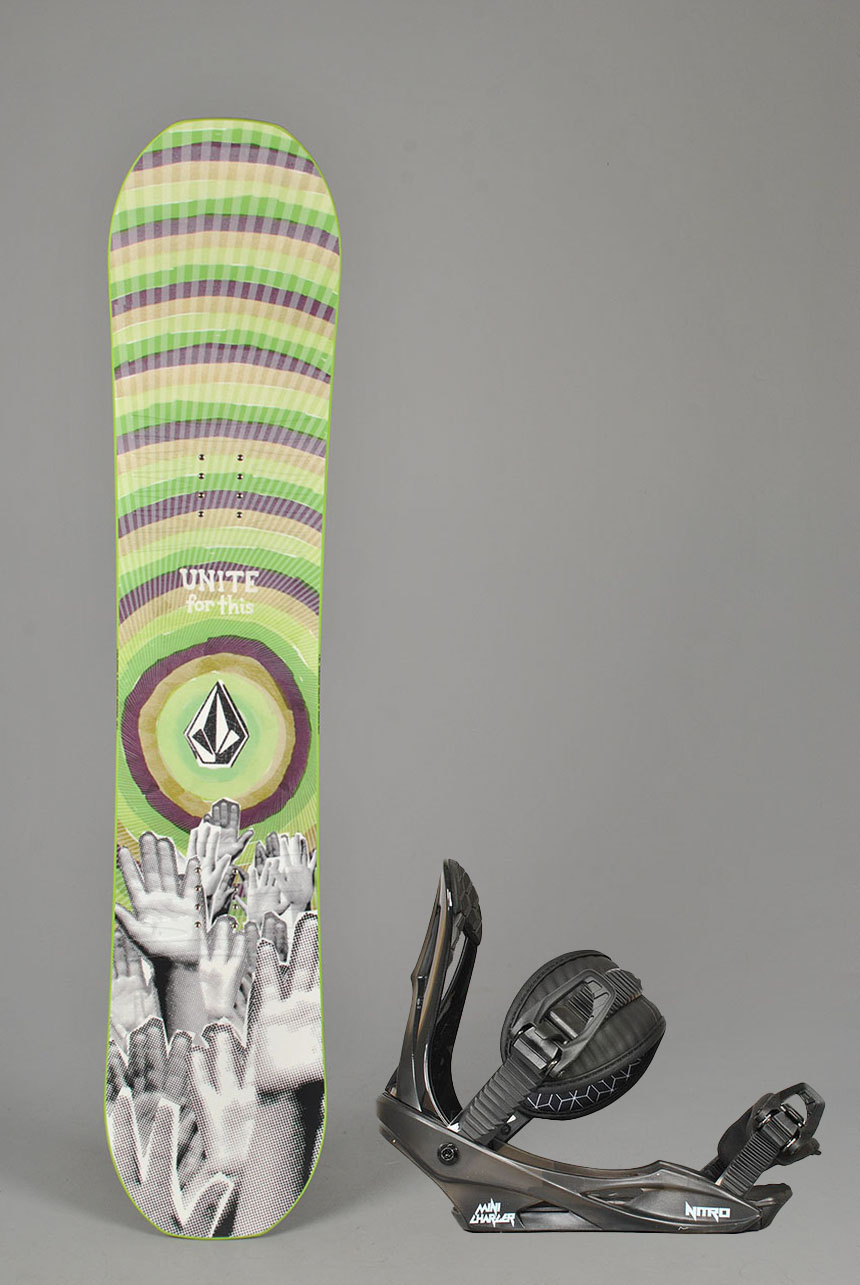 Kids Mini Ripper X Volcom Snowboardpakke
