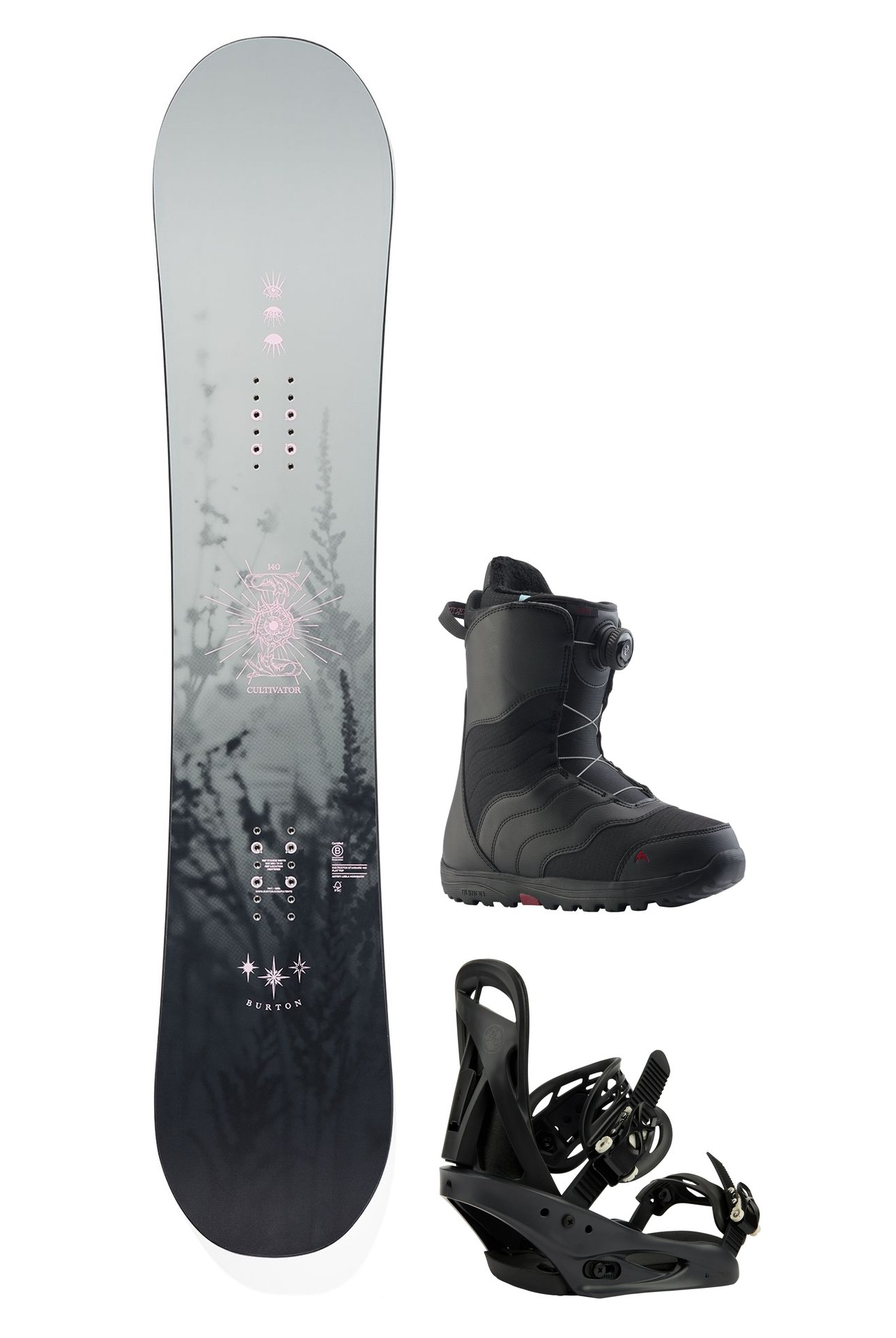 Cultivator Flat Top Womens Snowboardpakke – Citizen + Mint