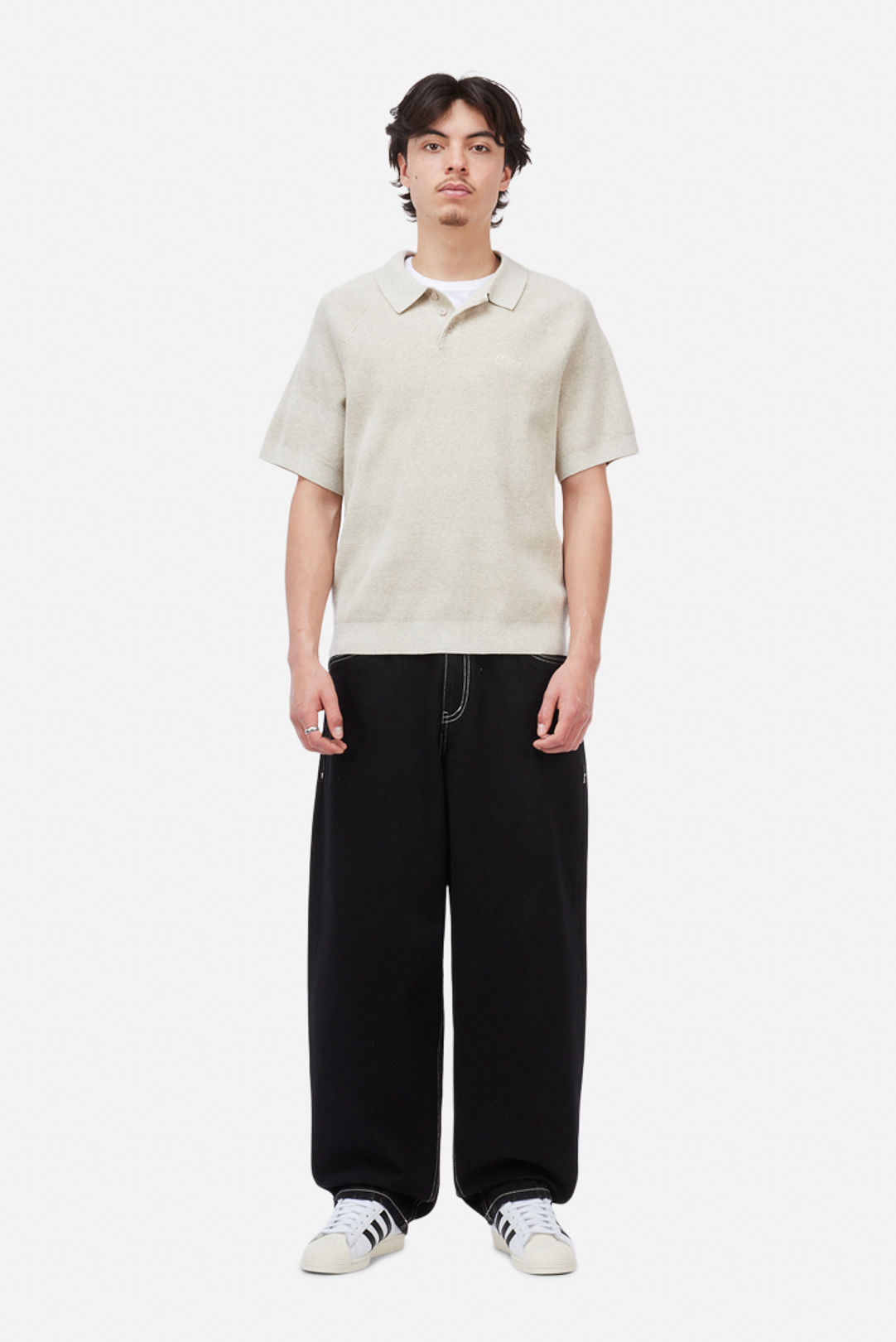 Cable Knit Polo