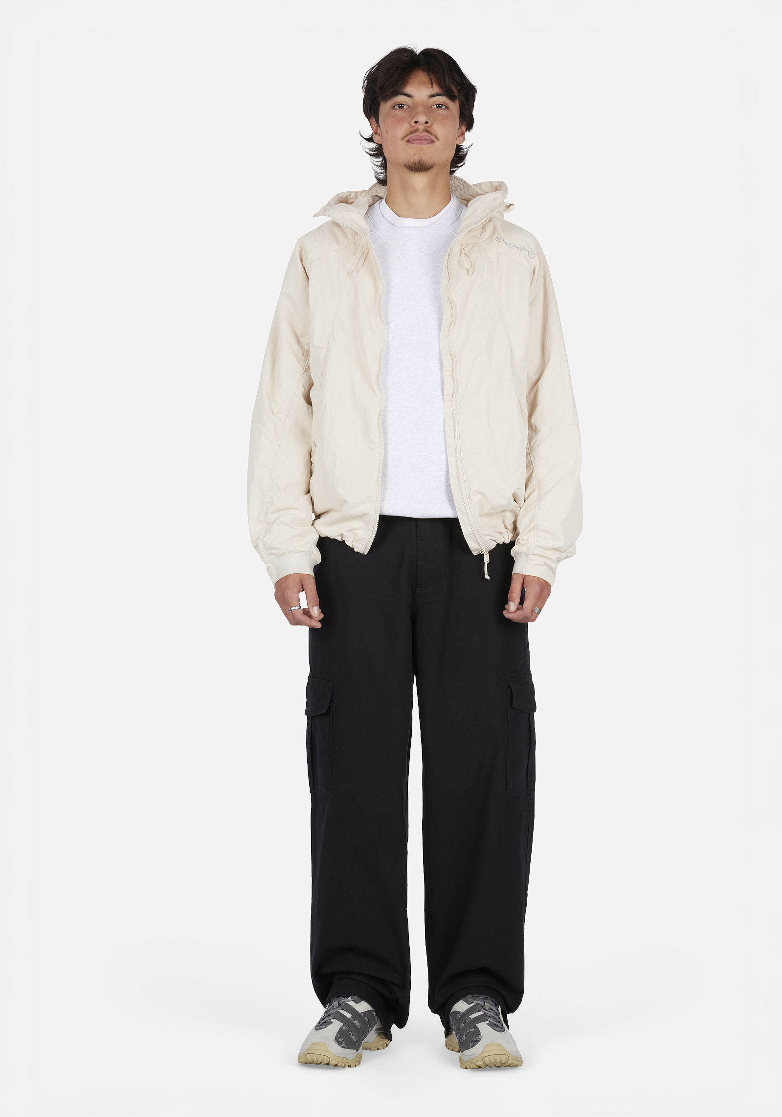 Crinkled Tech Windbreaker