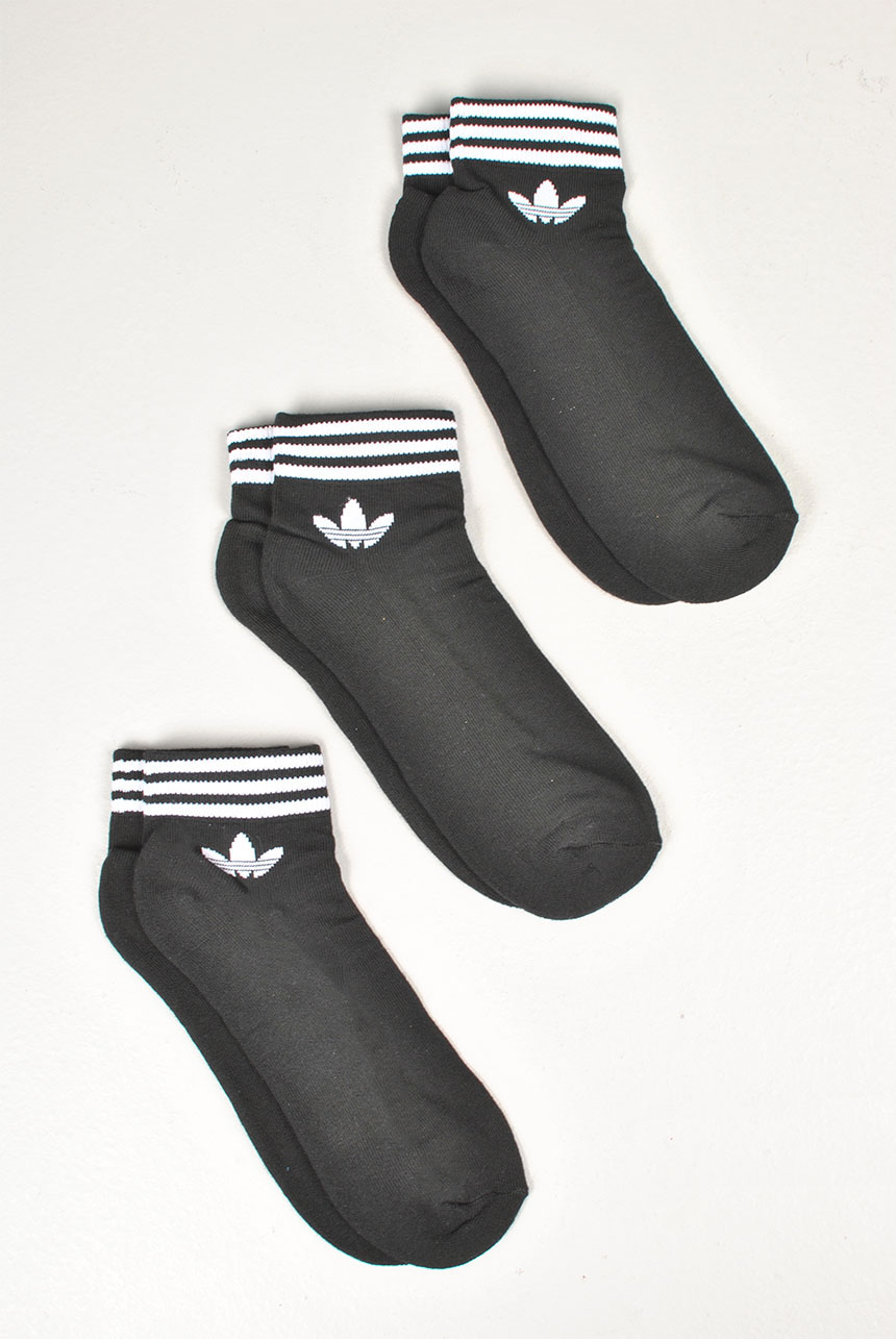 3-Pack Trefoil Ankle Socks