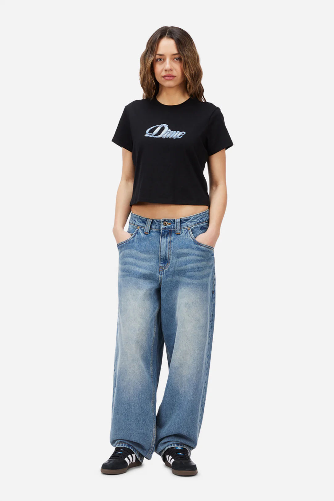 Cursive Denim Tee