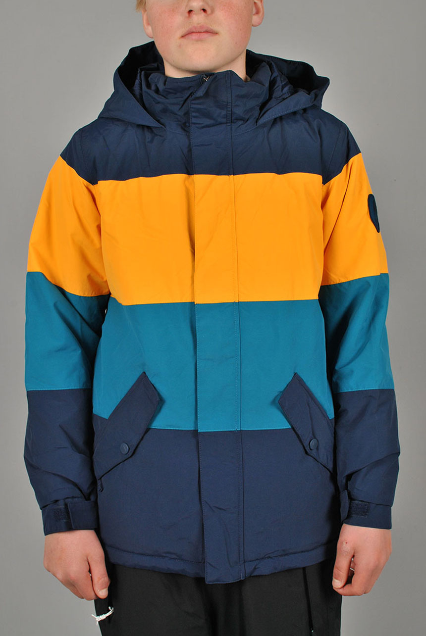 Burton Kids Symbol Jacket Dress Blue Cadmium Yellow Celestial