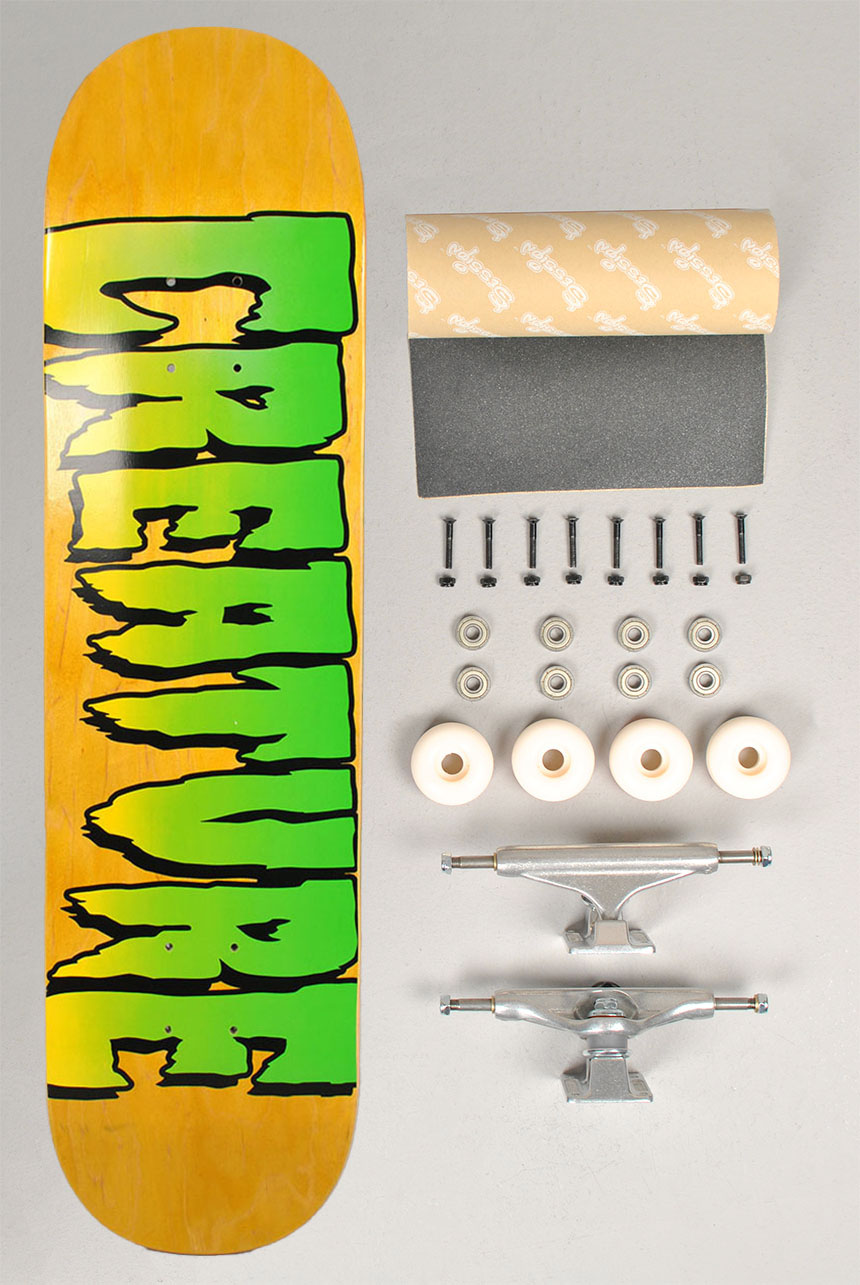 Yellow Logo Stumps Komplett Skateboardpakke 8.0