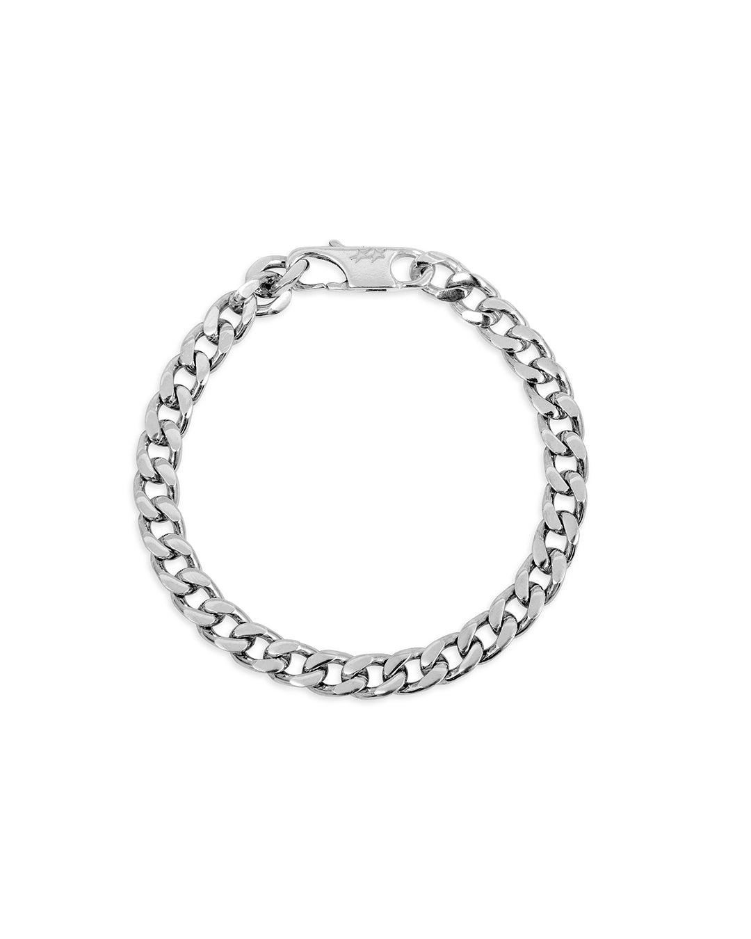 Unstoned Cuban Bracelet Silver