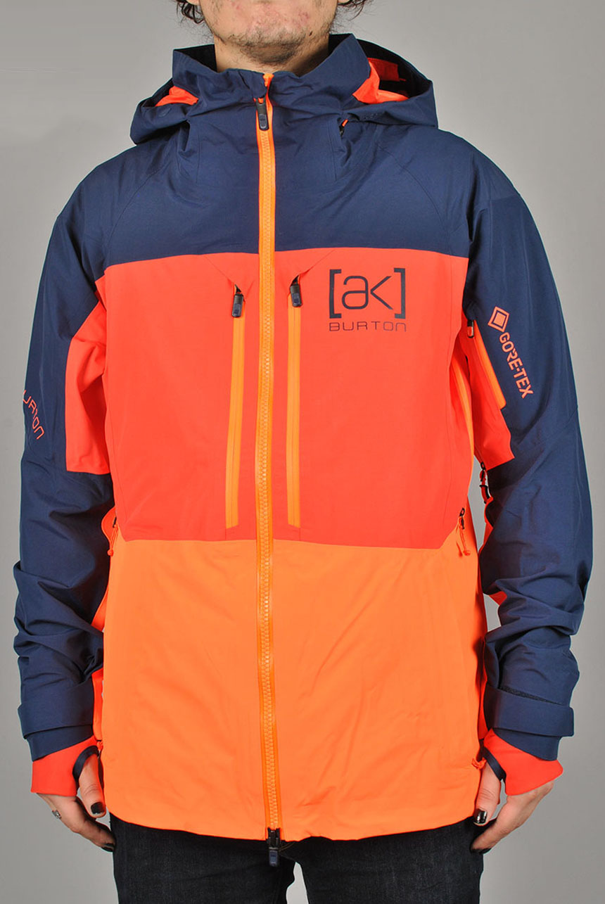 [ak] Gore-Tex® Swash Jacket, Dress Blue/F Red/C Orange