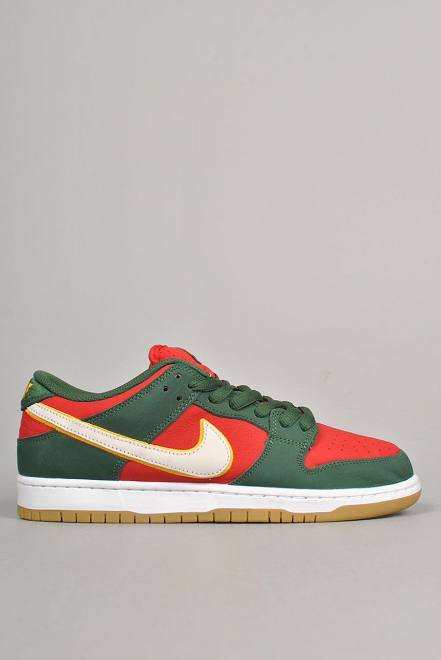 Dunk Low Pro PRM, Fir and Fire Red