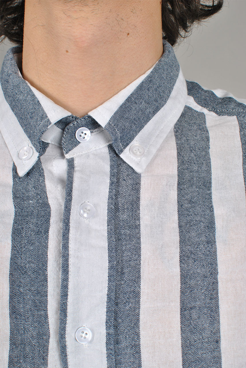 Striped Oxford Shirt, Blue