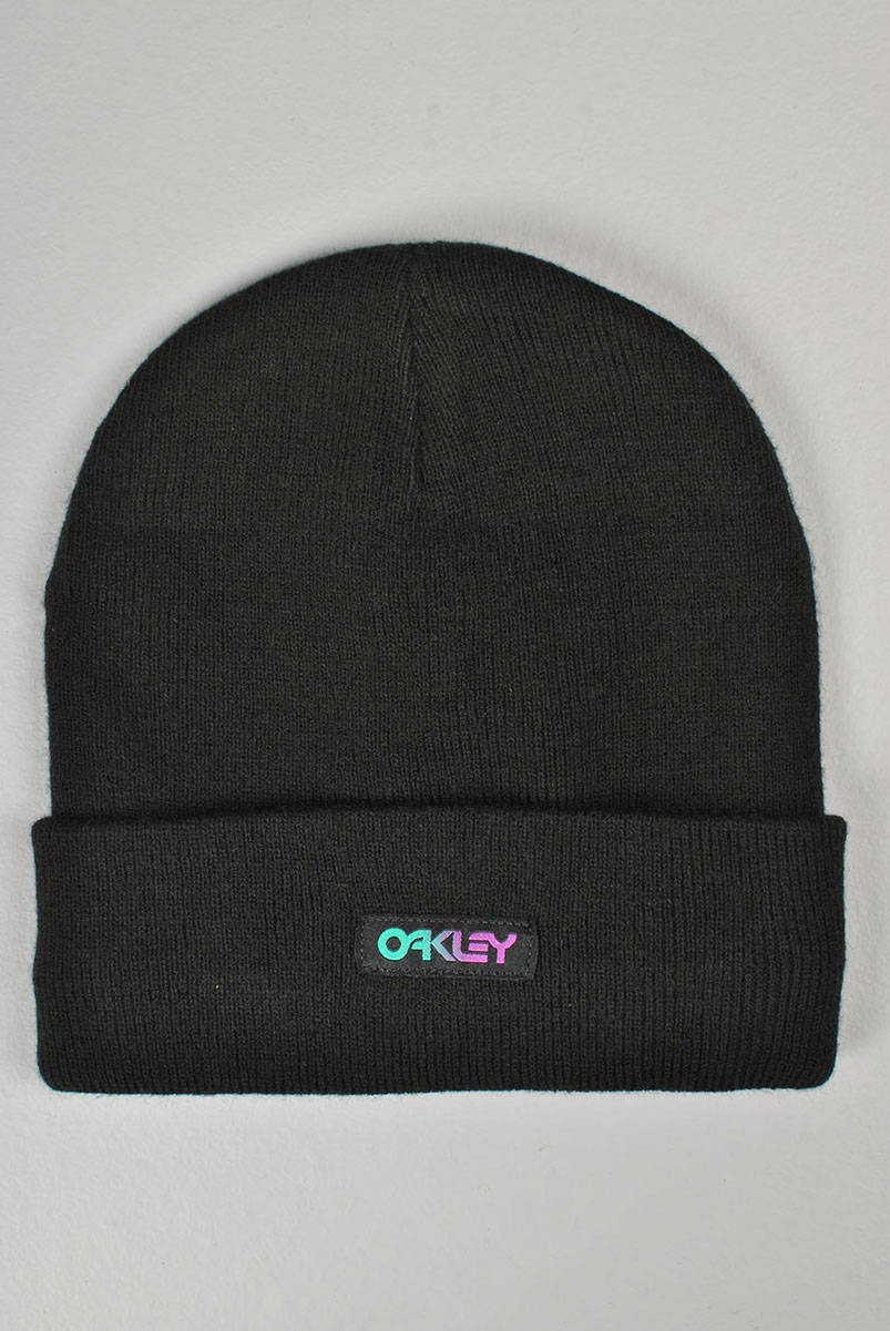 193517235611 B1B Gradient Patch Beanie, Blackout