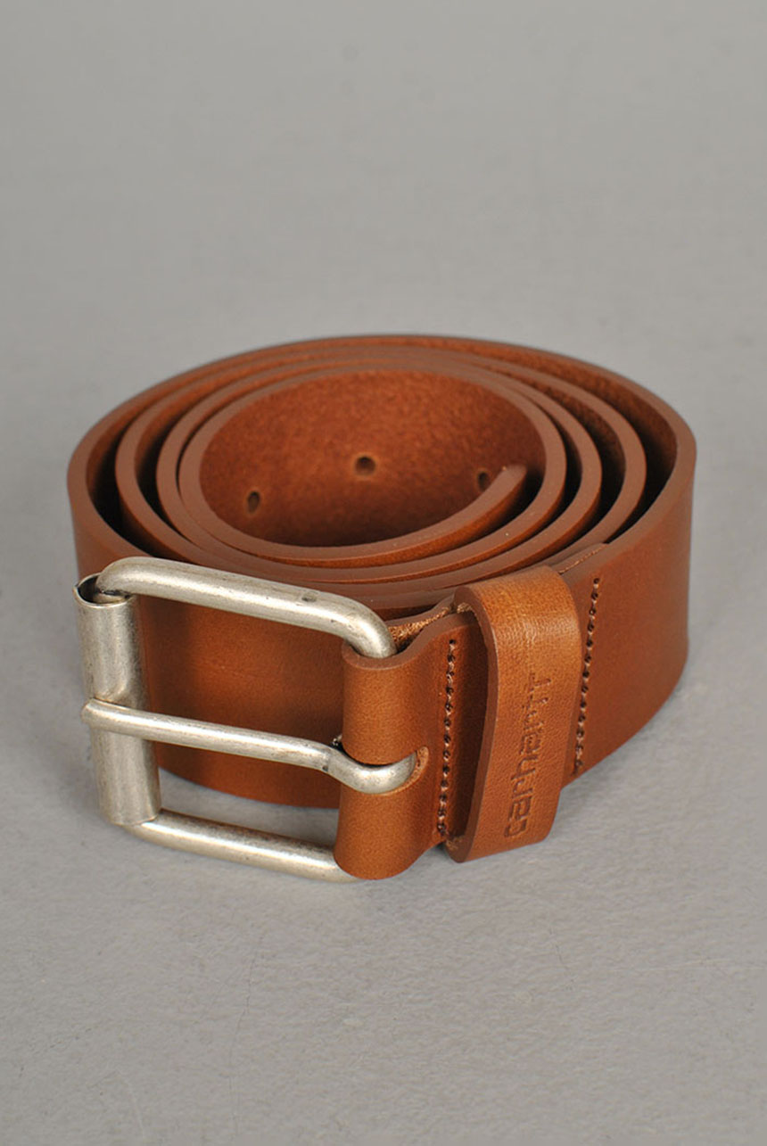 Script Leather Belt