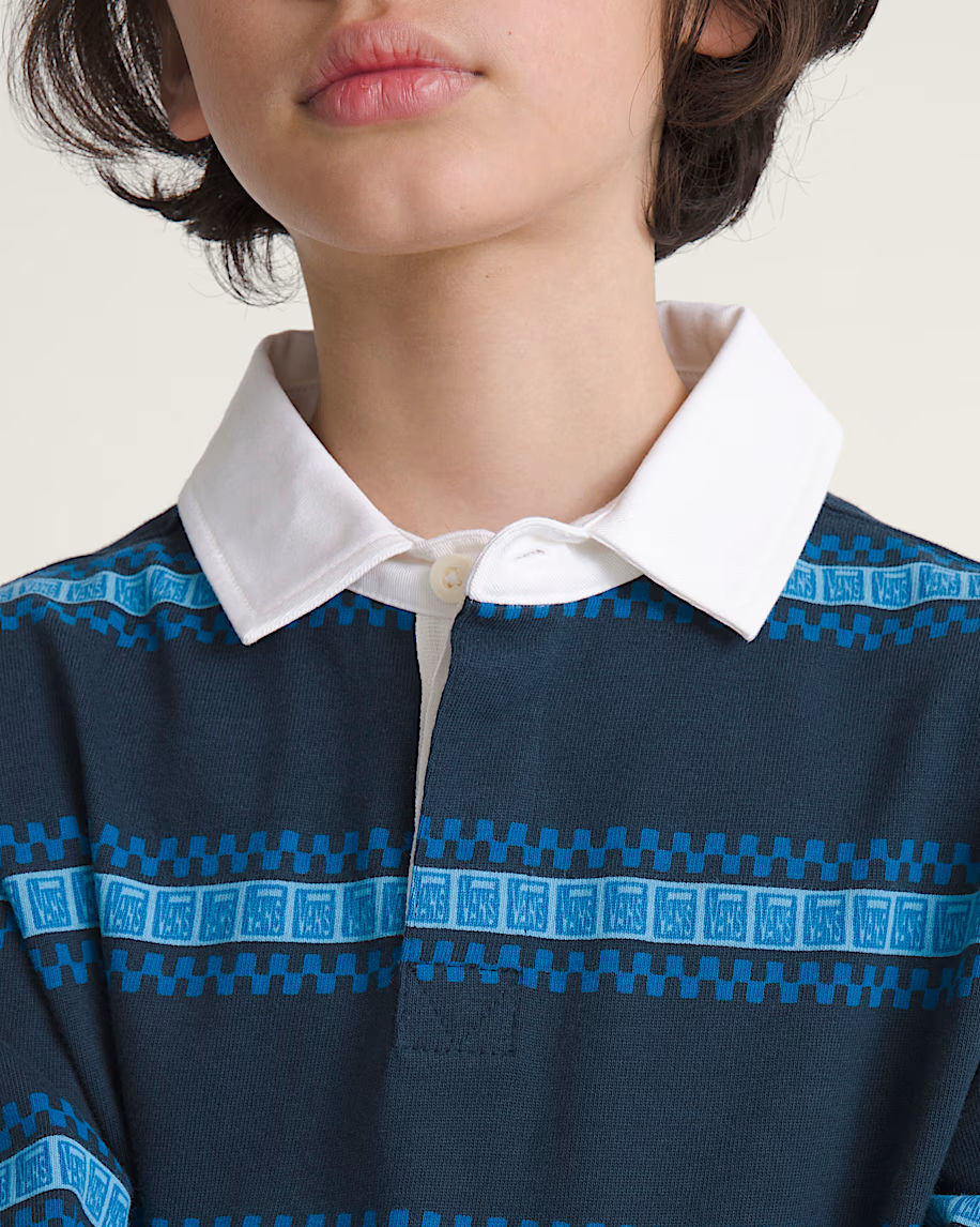 V Rugby Knit Youth Longsleeve