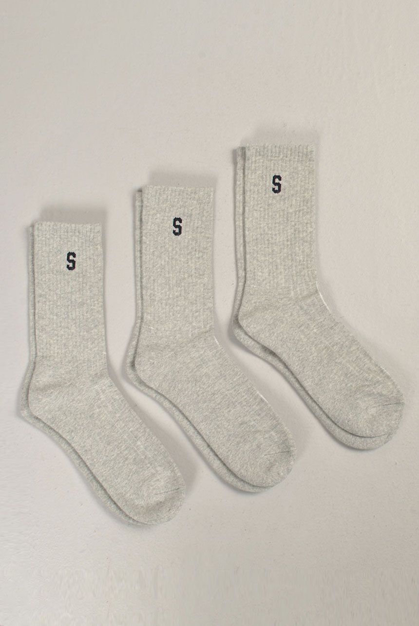 3-Pack Solid Socks