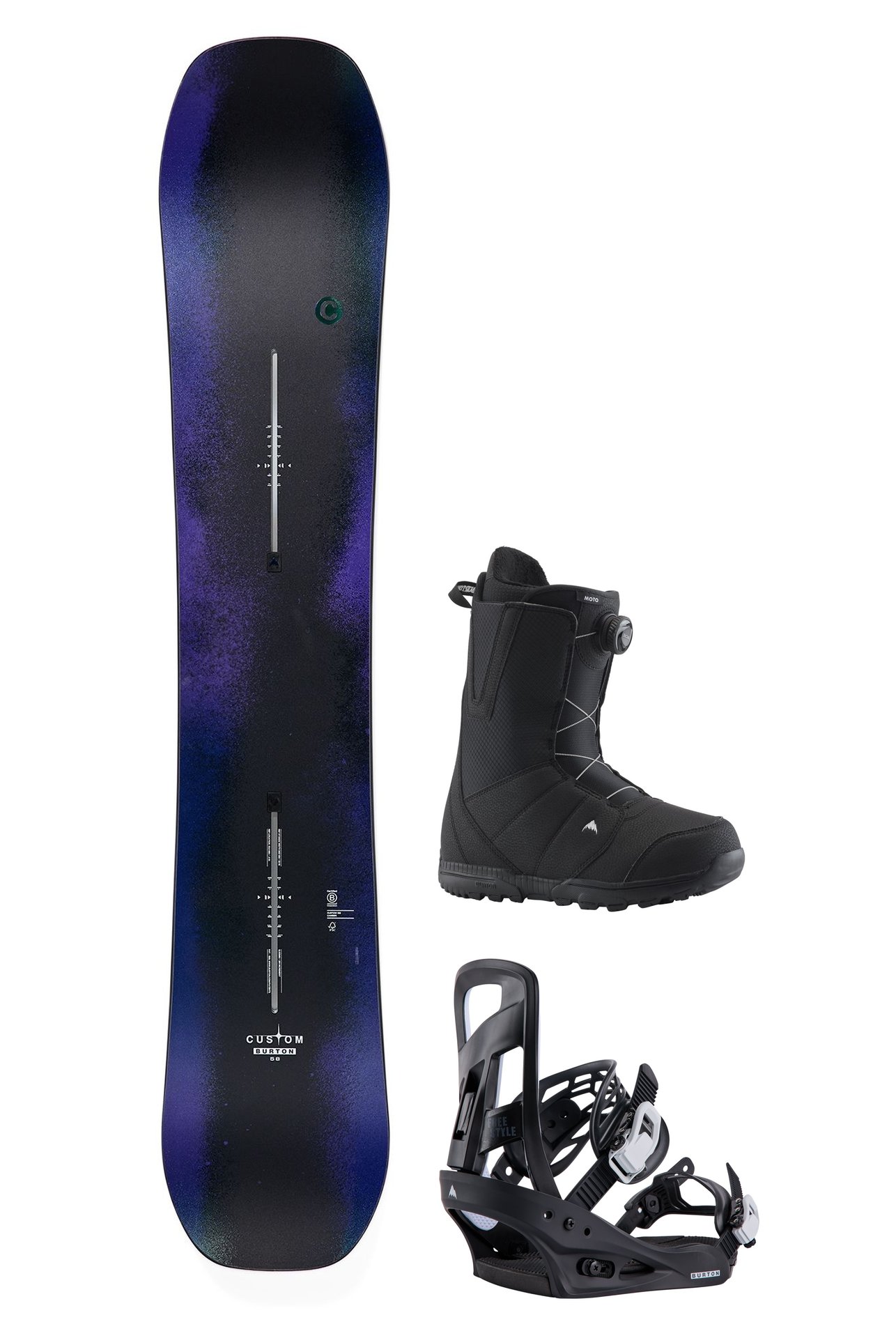 Custom Camber Snowboardpakke – Freestyle + Moto
