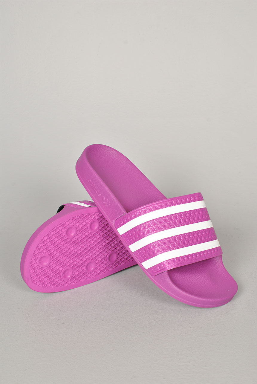 Adilette Slides, Core Pink/White