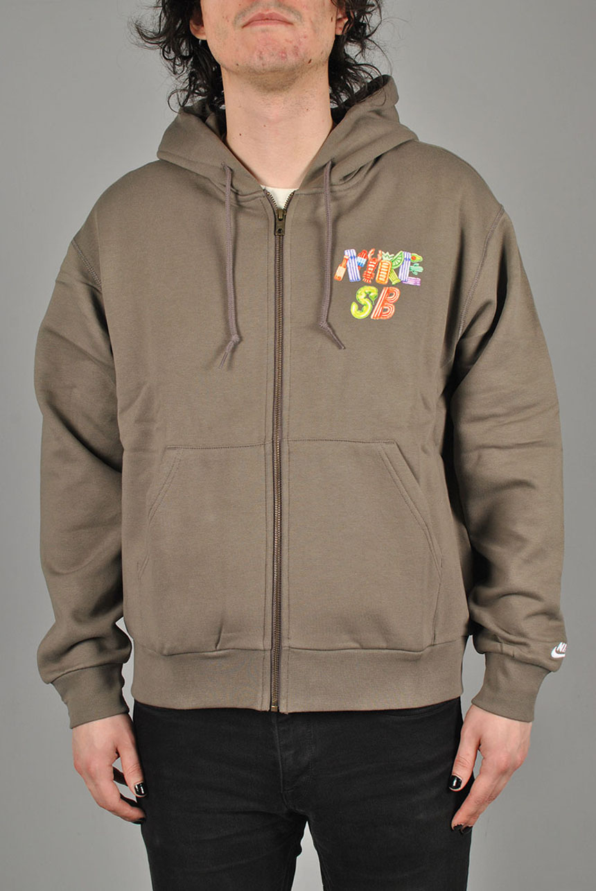 Fleece Front Skate Zip Hood