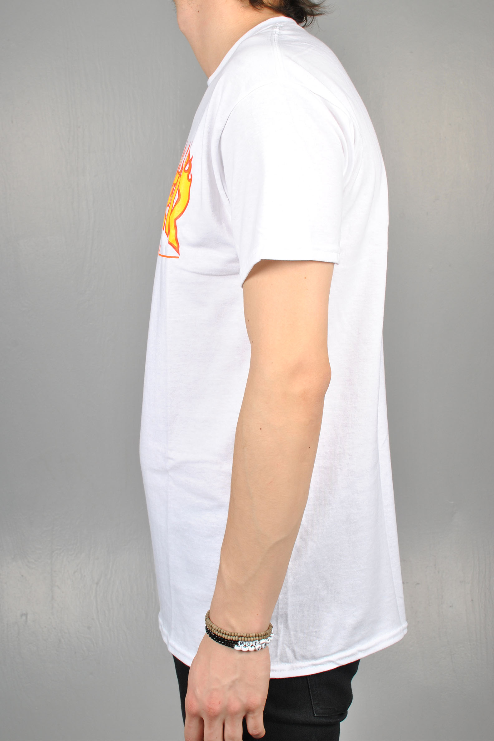 Flame Logo T-shirt, White