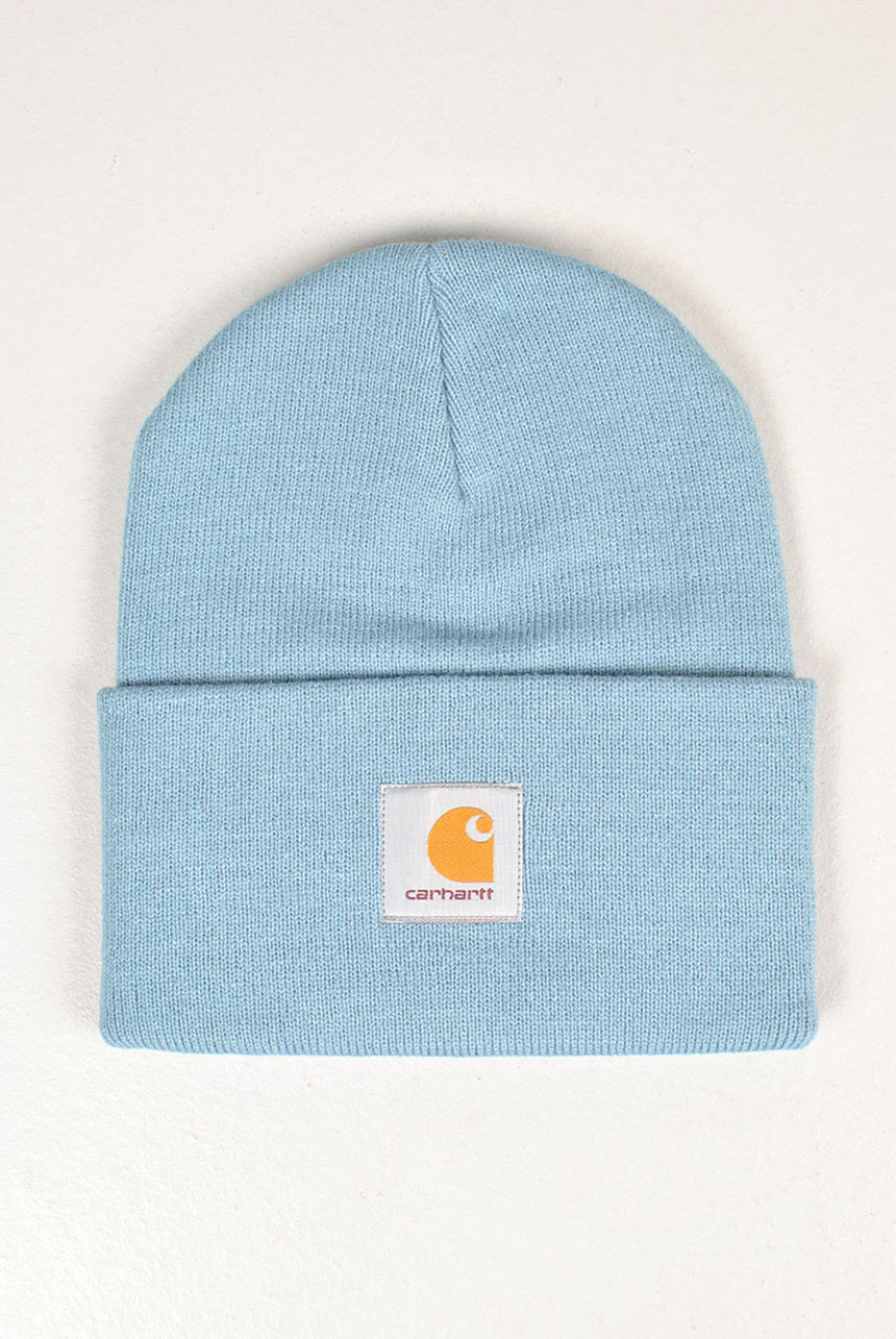 Acrylic Watch Hat Beanie, Cold Blue